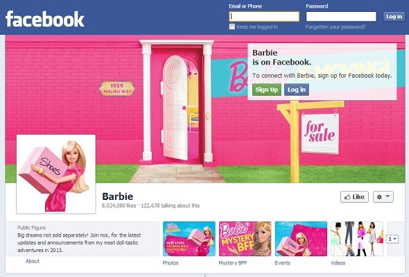 10 personaggi immaginari che sono follemente popolari su Facebook facebook barbie