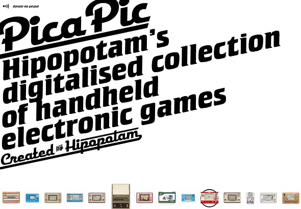 Pica Pic porta i classici giochi elettronici portatili sul Web pica pic homepage