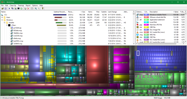 windirstats risulta il mio disco rigido