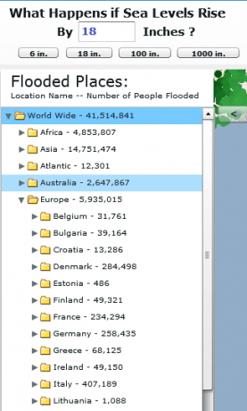 GlobalFloodMap: mappa interattiva dell'innalzamento del livello del mare image thumb65