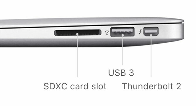 porte per macbook - MacBook Air lato destro