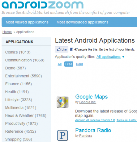 I 5 migliori siti per aiutarti a trovare app per il tuo telefono Android 3 droidapps androidzoom1