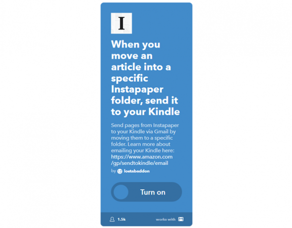 La guida IFTTT definitiva: utilizza lo strumento più potente del Web come un InstapaperToKindle Pro 63IFTTT