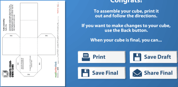 Creatore di cubi: ottieni modelli di cubi personalizzati per creare facilmente cubi di carta o cartone cubo creator2