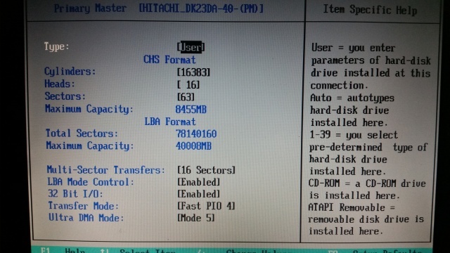 bios-chs-Drive-settings