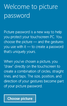 configurazione password immagine Windows 10