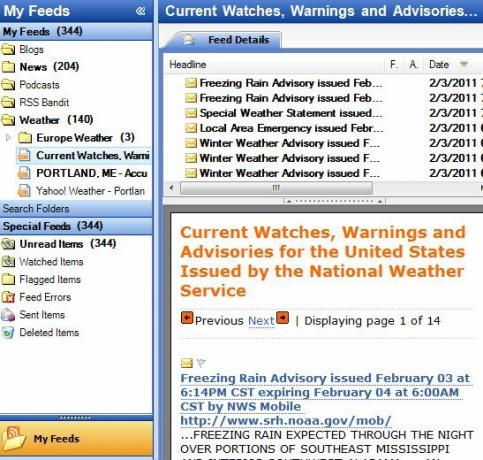 I 7 migliori feed per gli aggiornamenti meteo RSS nweather8