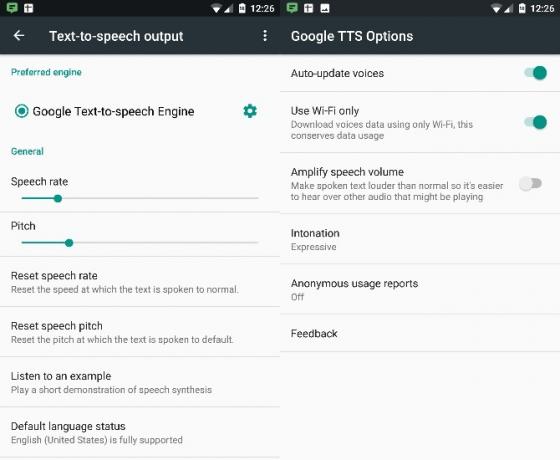 Android-Text-to-Speech-Impostazioni