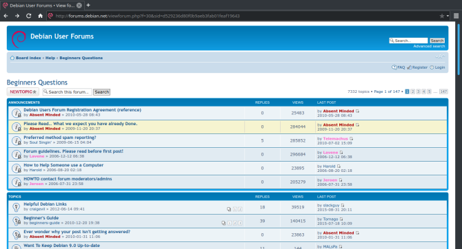 forum debian