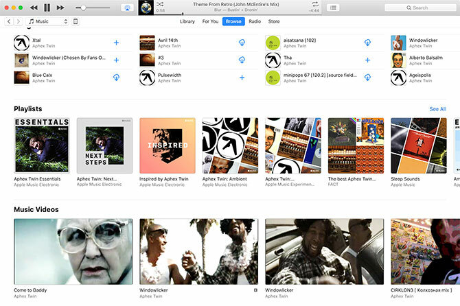 Cerca video musicali di Apple