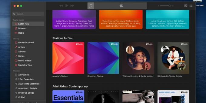 stazioni per te nell'app desktop Apple Music