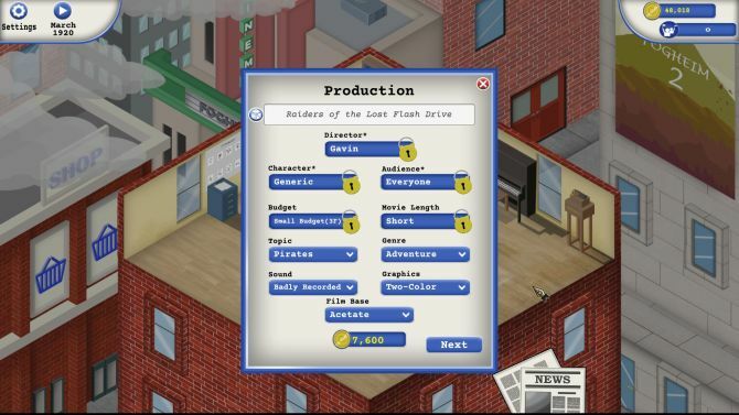 I 10 migliori giochi online gratuiti di Tycoon Dovresti provare Animation Studio Tycoon Film Naming