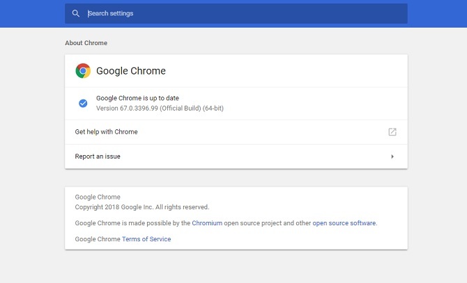 Google Chrome dovrebbe aggiornarsi automaticamente