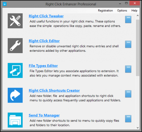 Fare clic con il tasto destro su Enhancer Professional