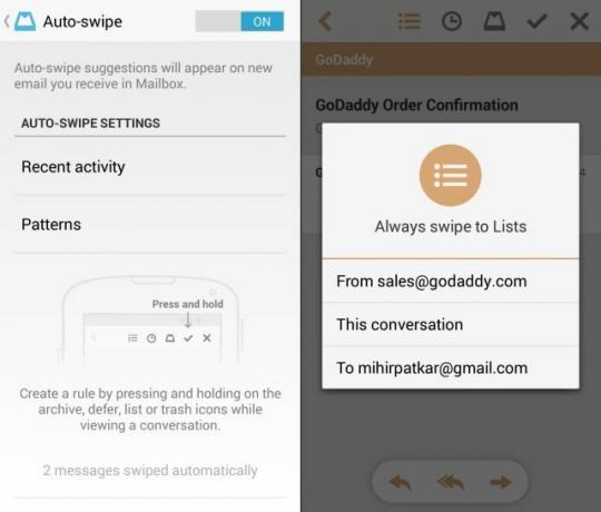 Mailbox-Per-Android-auto-Swipes-sempre-Swipe-to-liste