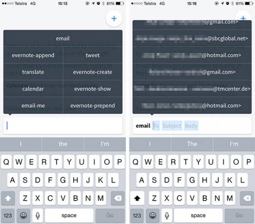 Input è una riga di comando di iPhone per Evernote, Gmail e molto altro inputcommand1