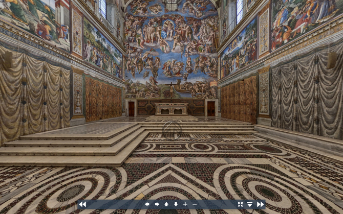 Tour virtuale della Cappella Sistina