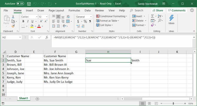 Riempimento automatico delle formule in Excel mediante trascinamento