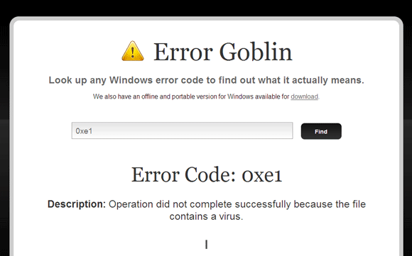 Primi 10 siti Web per codici di errore e codici di errore per la risoluzione dei problemi 01