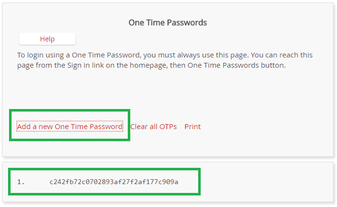 Lastpass password unica