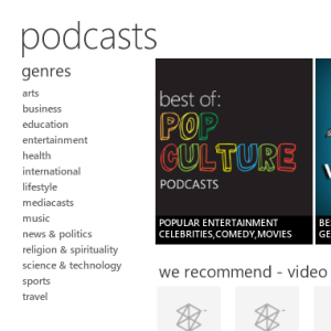 zune podcast manager