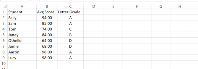 utilizza per istruzioni if ​​in microsoft excel