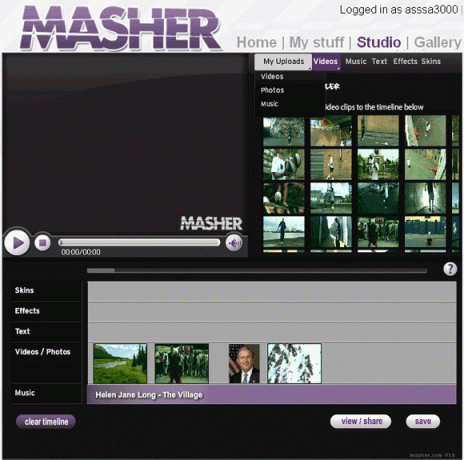 Masher: crea video mixando clip video, foto e musica masher1