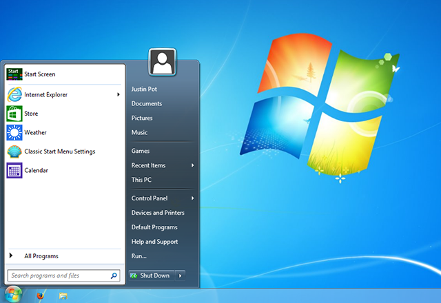 Rendi Windows 8 simile a Windows 7