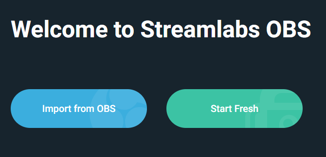 Streamlabs Start Fresh