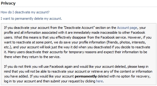 Scopri come eliminare il tuo account Facebook.