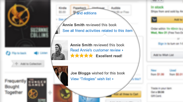 Amazon rende la tua esperienza di acquisto più social grazie alla collaborazione con Facebook amazonfacebook