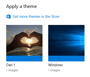 Windows 10 applica un tema