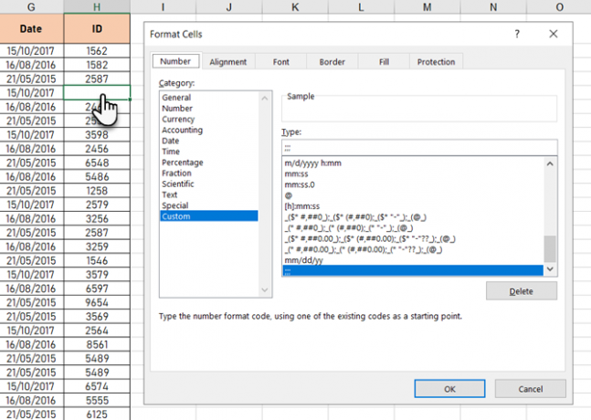 Contenuto della cella nascosto in Excel