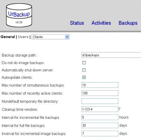 utilità di backup di windows