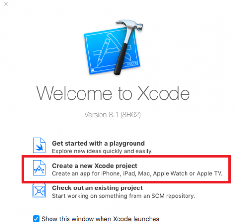 xcode crea progetto