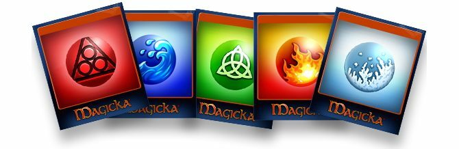 Carte collezionabili di Steam per il gioco Magicka