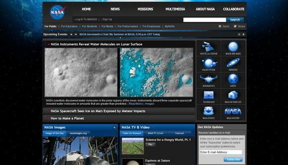 5 migliori siti web per fan dello spazio e dell'astronomia nasa