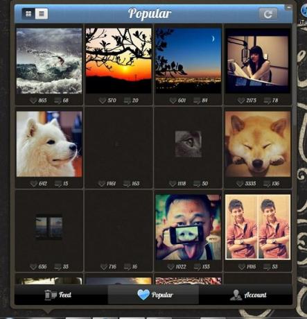 desktop di Instagram