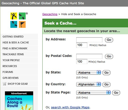 Che cos'è il geocaching e come divertirsi con esso Schermata 2010 05 31 a 2
