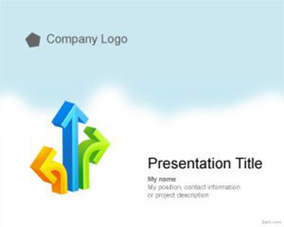 -arrows-free powerpoint-template-divergente