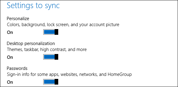 sincronizzazione del cloud di Windows 8