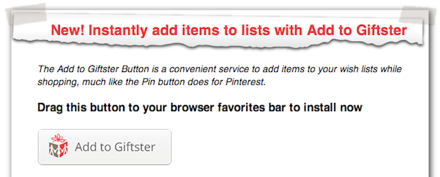 Giftster-Bookmarklet