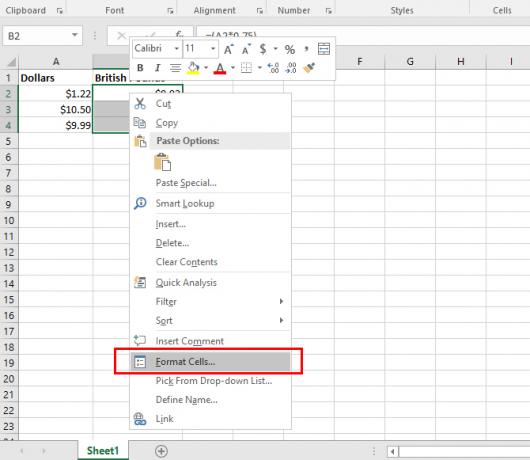 Come utilizzare diversi simboli di valuta in celle specifiche in Excel Valuta 2