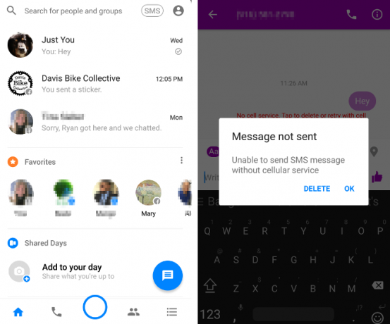 esempio di Facebook Messenger