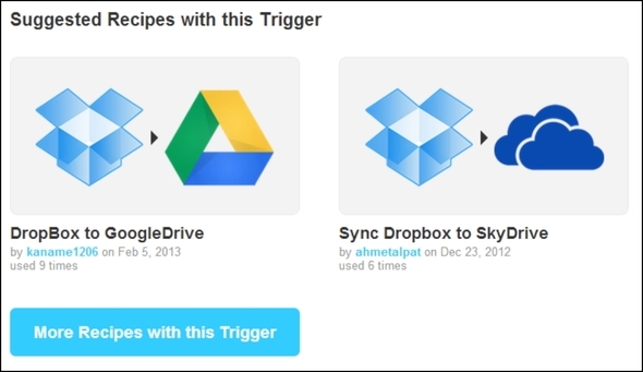 Raddoppia la potenza del cloud: come sincronizzare i file attraverso i servizi di archiviazione IFTTT Ricette suggerite