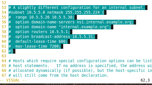 dhcp domain server internet