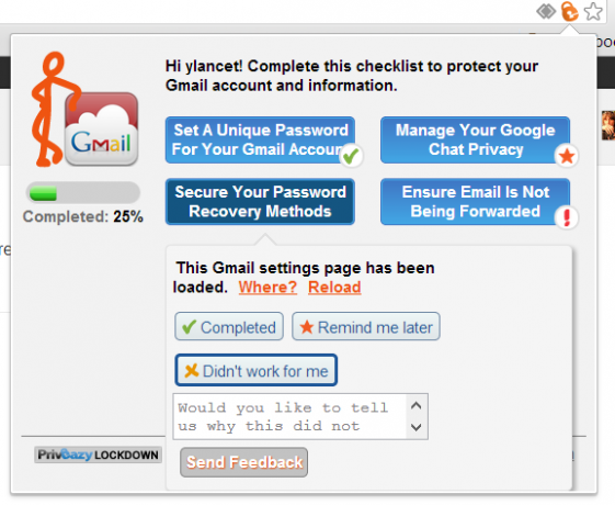 impostazioni di privacy di Google Chrome