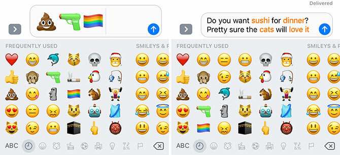 Messaggi iOS 10 Emoji