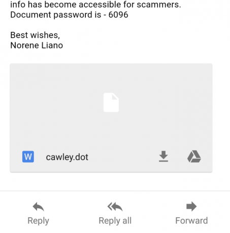 Non lasciarti ingannare da questo nuovo "utile" scam per e-mail muo nuovo allegato scam per e-mail