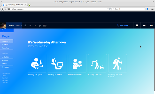 browser internet-radio-Songza